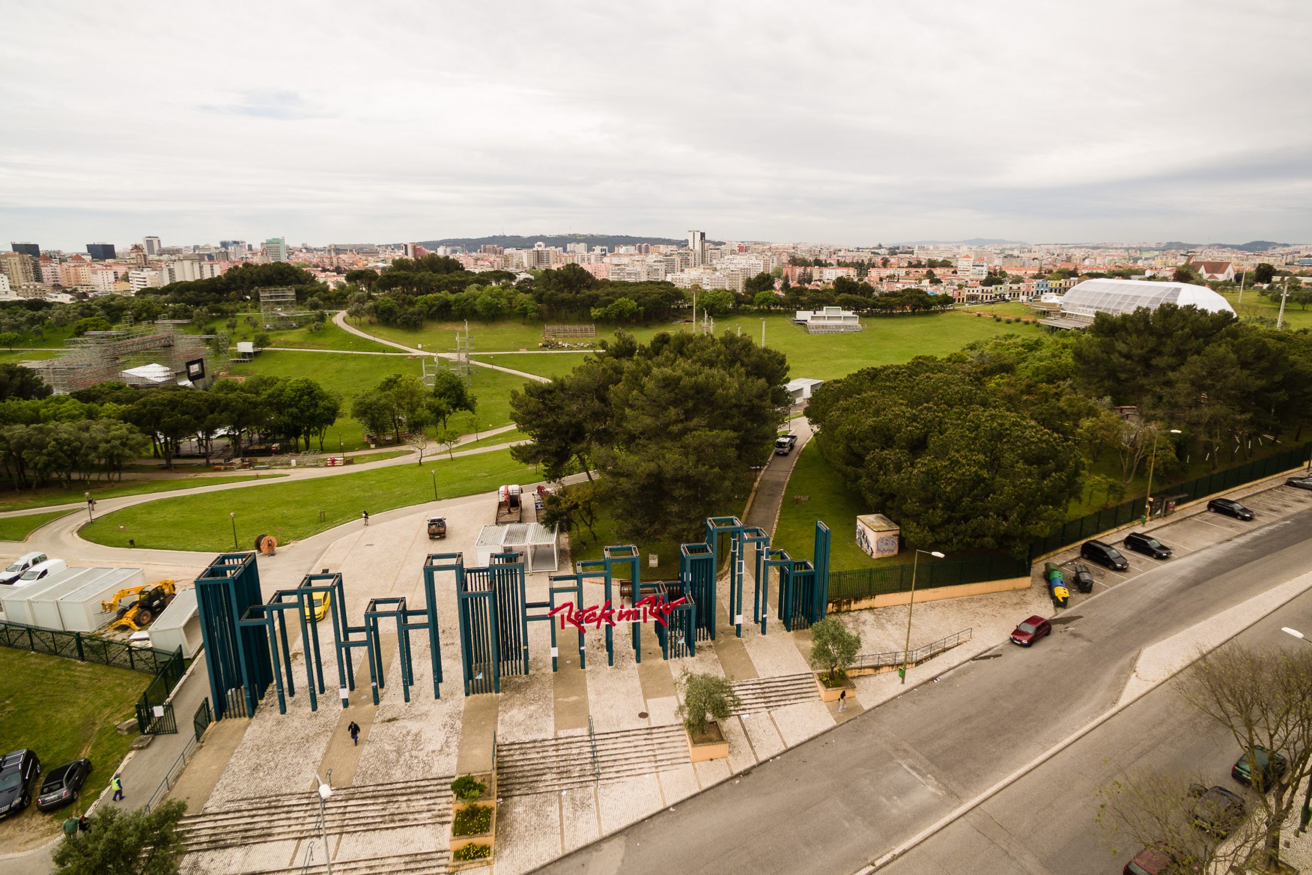 Entrada Cidade do Rock - aérea