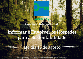 Green Key promove concurso para estabelecimentos que envolvam hóspedes na Sustentabilidade