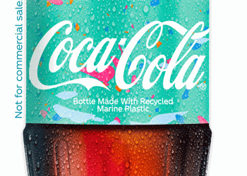 Coca-Cola apresenta a primeira garrafa no mundo produzida através de lixo marinho