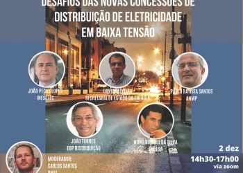Futuro da rede elétrica em debate no próximo dia 2 de dezembro