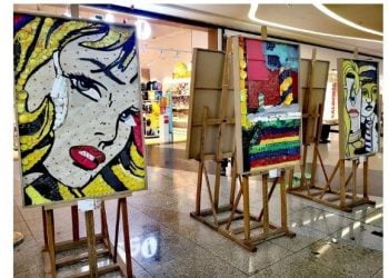 Projeto ReciclARTE em exposição no Serra Shopping