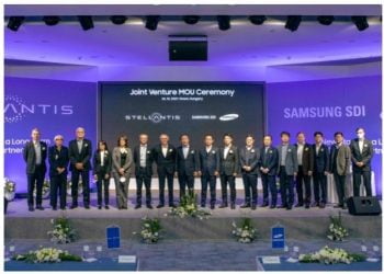 Stellantis e a Samsung SDI acordam joint-venture para a produção de baterias de iões de lítio na América do Norte