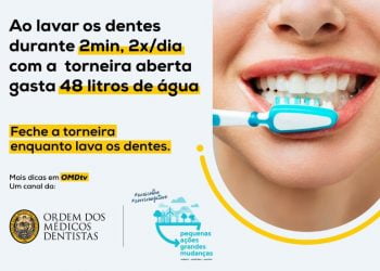 Ordem dos Médicos Dentistas apela à poupança de água com ação inédita
