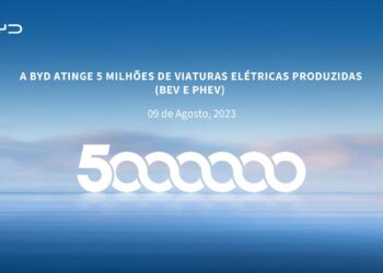 BYD chega às cinco milhões de viaturas elétricas produzidas