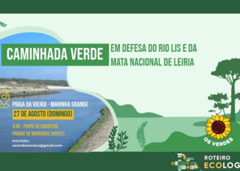 Os Verdes promovem caminhada verde para alertar sobre poluição no rio Lis