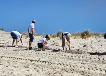 Tróia Design Hotel promove ação de limpeza na praia e distribui cinzeiros portáteis