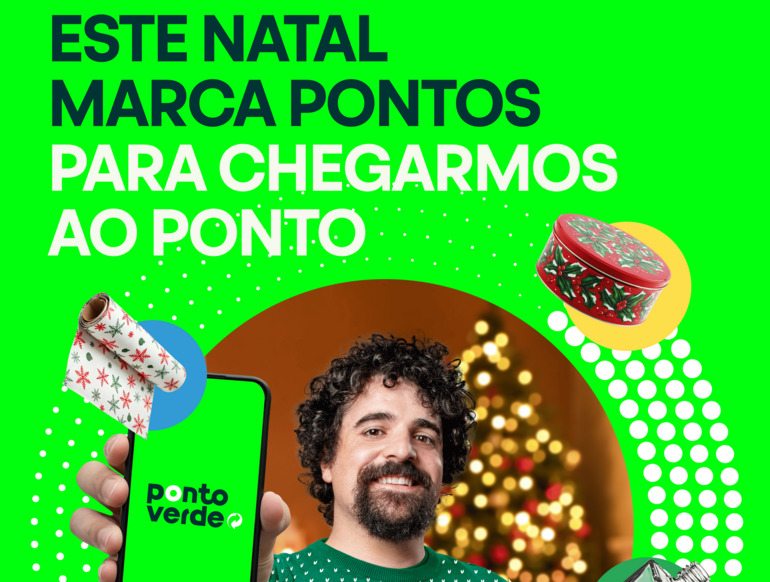 Campanha de Natal da Ponto Verde dá prémios de 40 mil euros na app