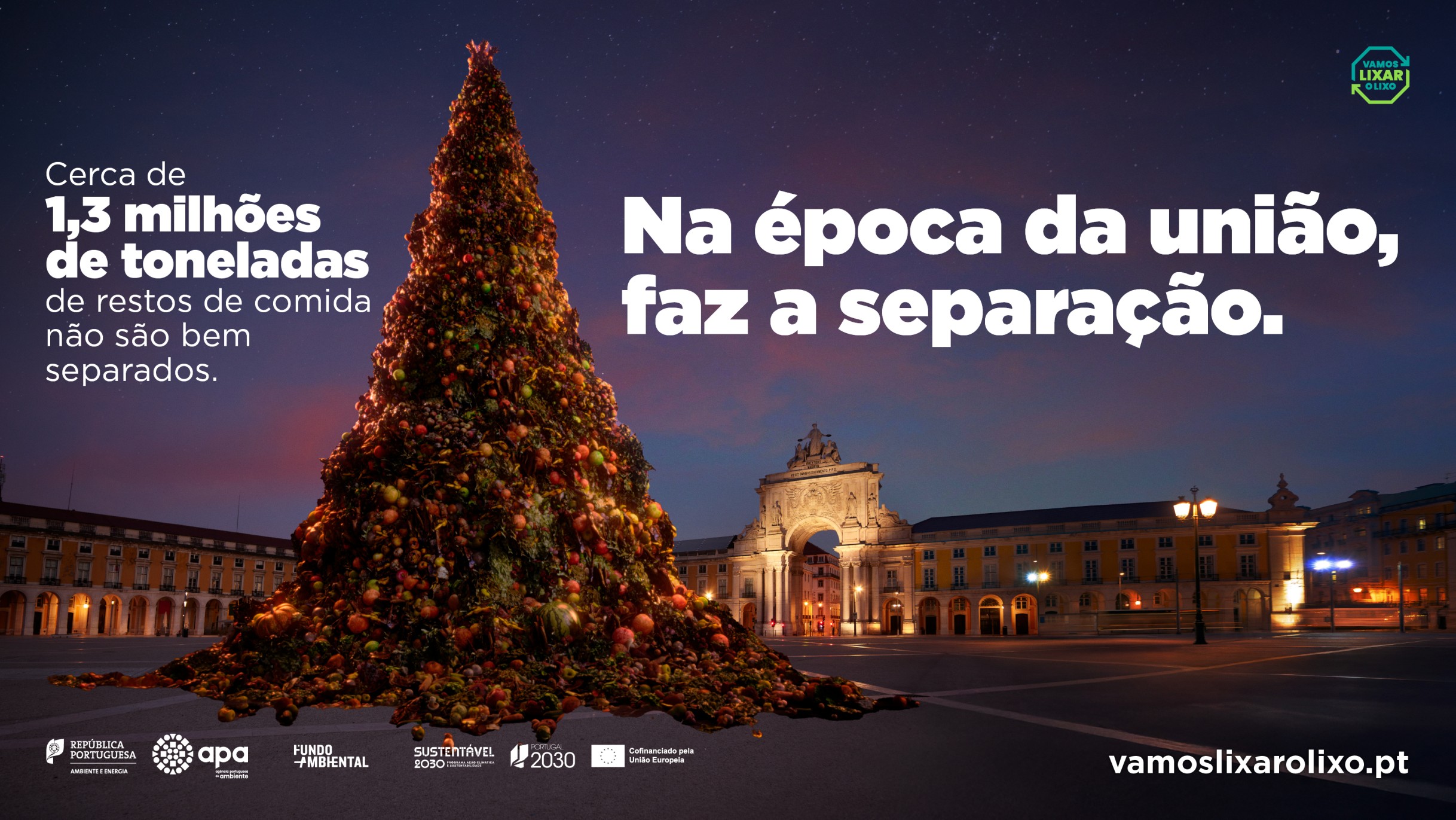 “Vamos lixar o lixo”: campanha da APA alerta que Portugal não separa 1,3 milhões de toneladas de restos comida por ano